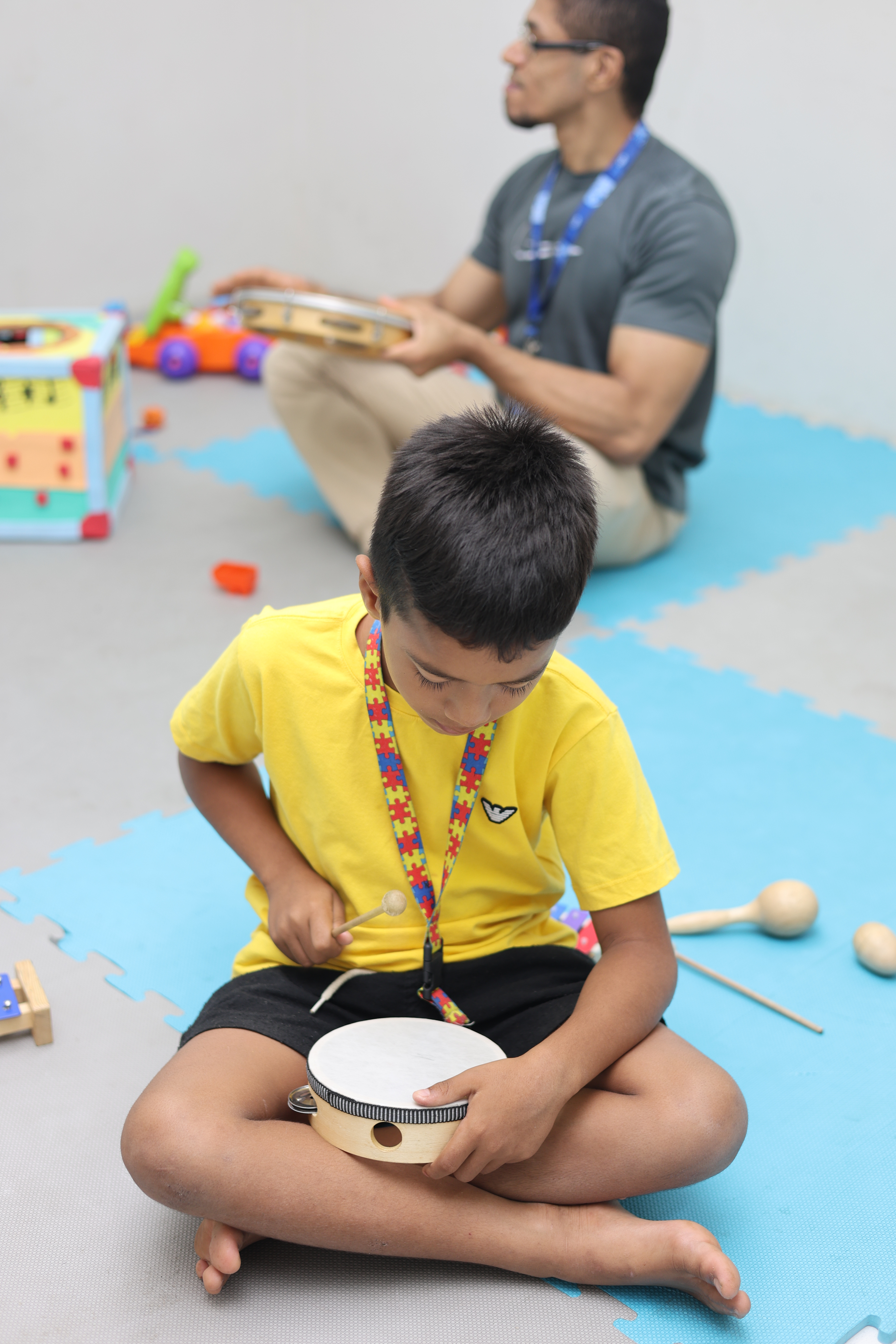 Terapia com instrumentos musicais